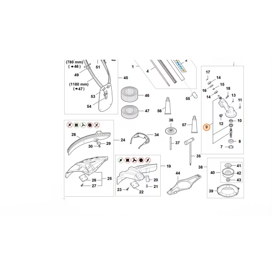 STIHL   Zestaw zębnika FA03 640 7300